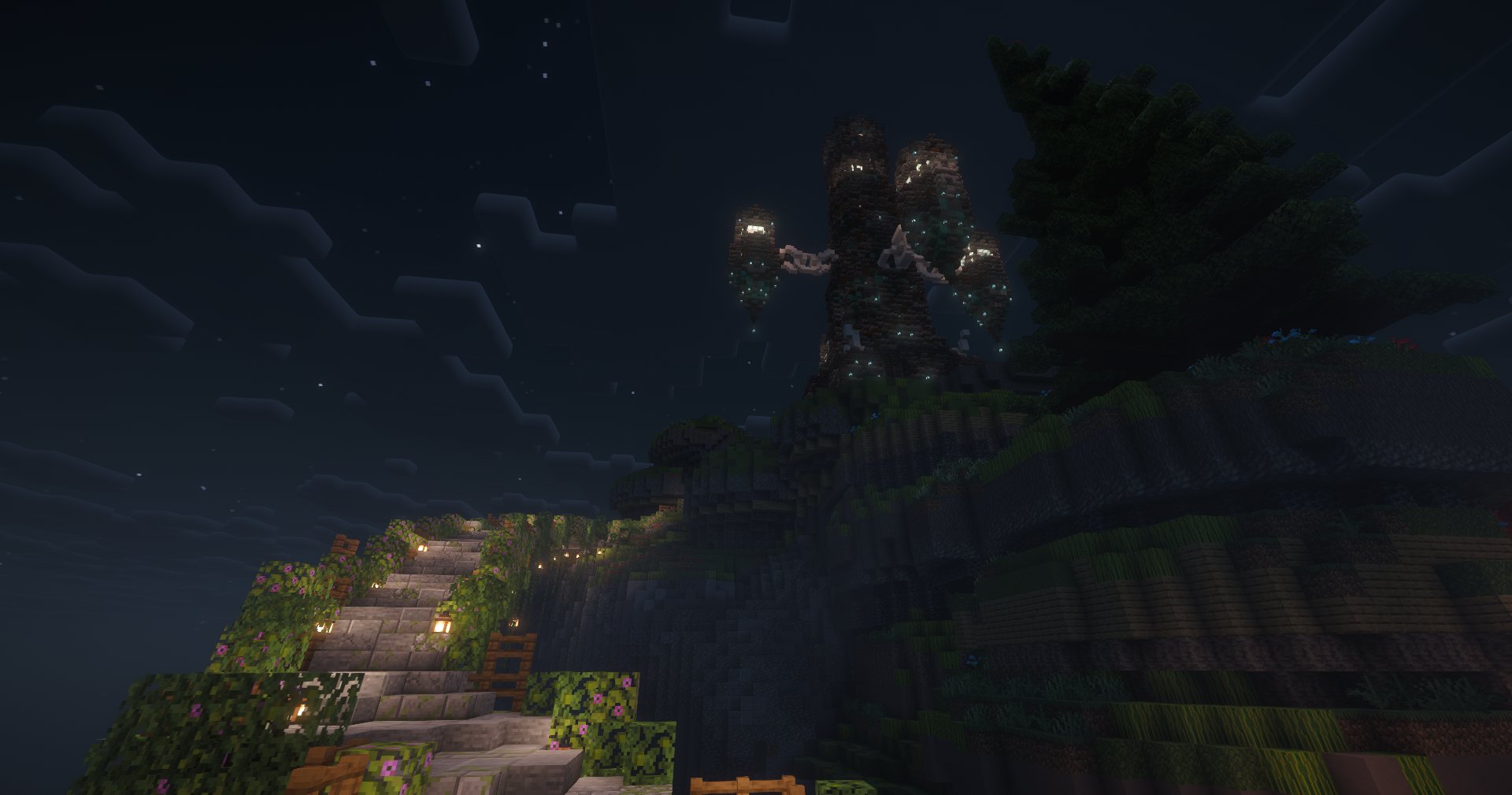 Tower at night